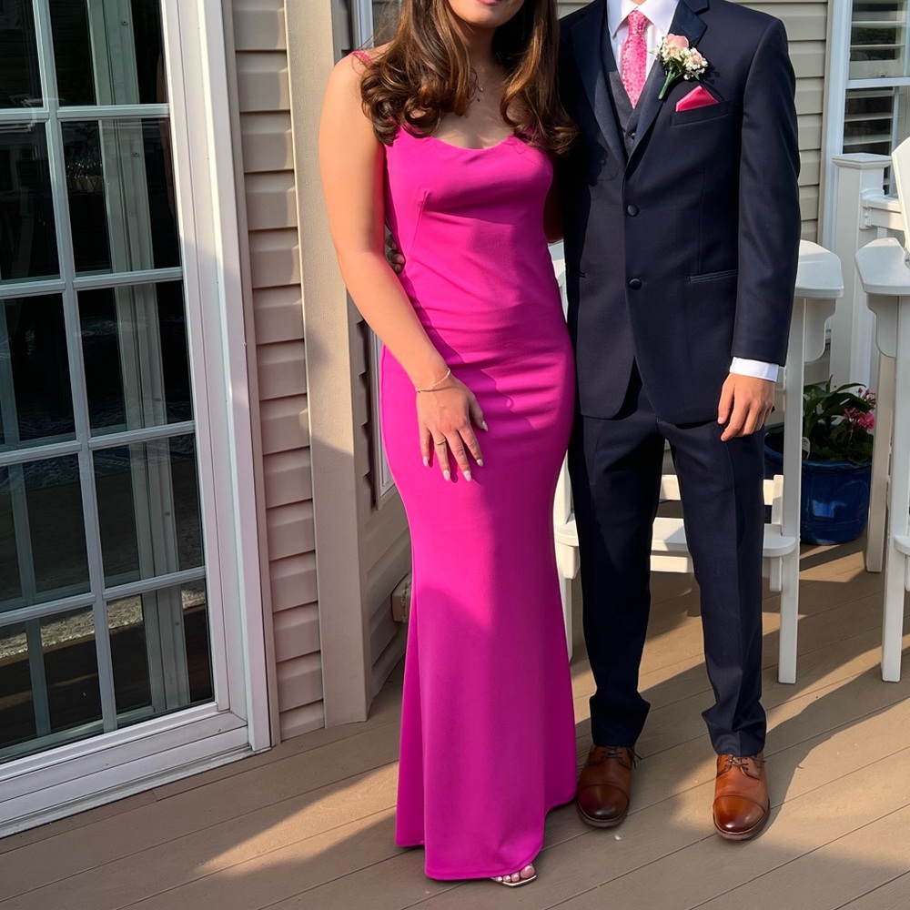 REVOLVE Katie May Damn Gina Dress in Electric Pink Size Small Prom Dress - Picture 4 of 6